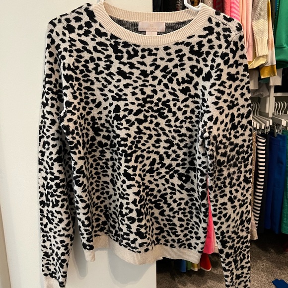 Rachel Parcell leopard cheetah print sweater - Picture 1 of 3